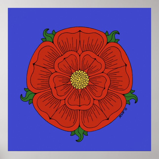 Rote Rose Lancaster Poster (Vorne)