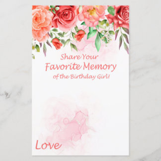 Rote Rose Lieblingsgedächtnis der Geburtstagskarte