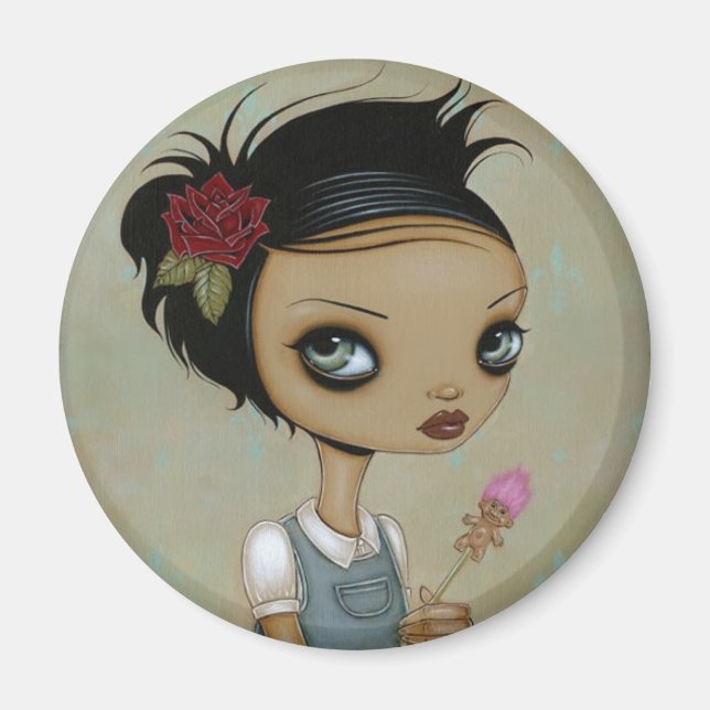 Rote Rose Magnet (Vorne)