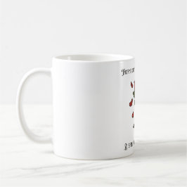 Rote Rose mit Dornen Tasse