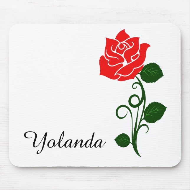 Rote Rose Mouse Pad Mousepad (Vorne)