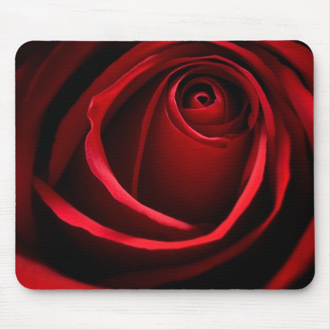 Rote Rose Mousepad (Vorne)