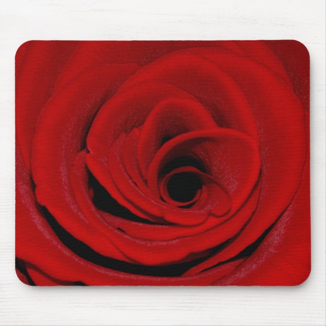 Rote Rose Mousepad (Vorne)