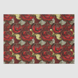 Rote Rose-Muster Seidenpapier