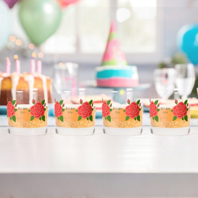 Rote Rose Muttertagsgläser Whiskyglas (Insitu (Geburtstag))