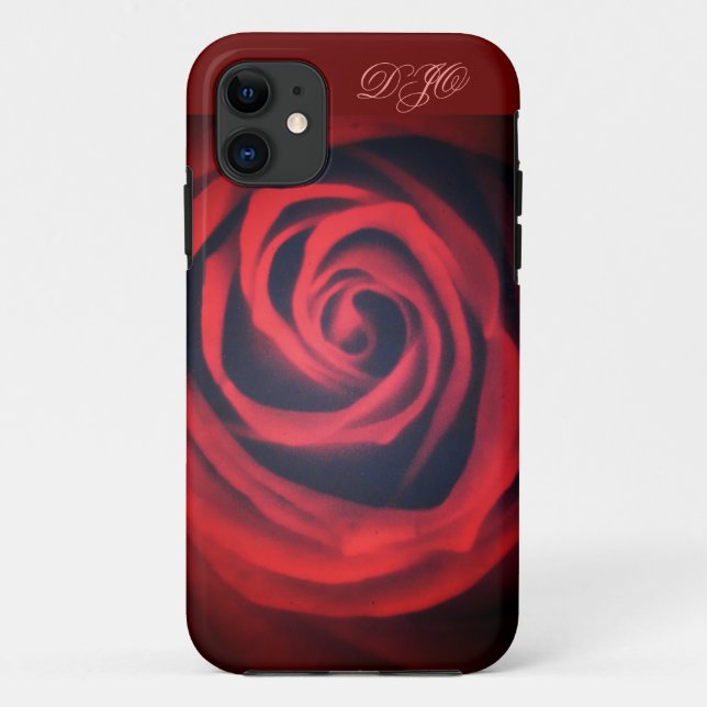 Rote Rose Nah Case-Mate iPhone Hülle (Rückseite)