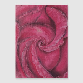 Rote Rose nah Magnetkarte