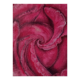 Rote Rose nah Poster