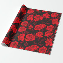 Rote Rose Nahtloses Muster