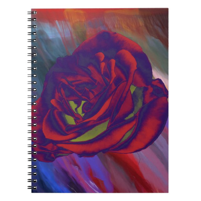 Rote Rose Notizblock (Vorderseite)