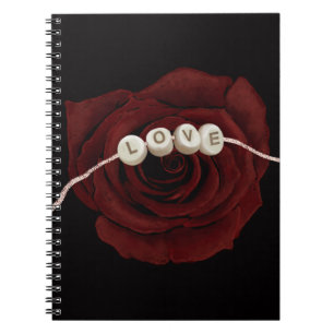 Rote Rose Notizblock