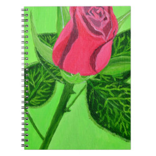 Rote Rose Notizblock