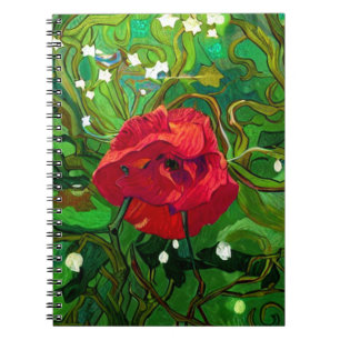 ROTE ROSE NOTIZBLOCK