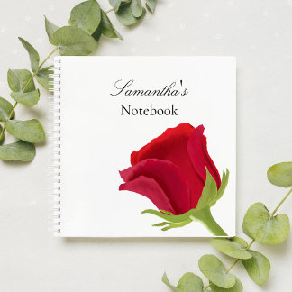 Rote Rose Notizbuch