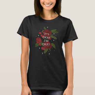 Rote Rose Okay, ich bin okay Vogue Style T-Shirt