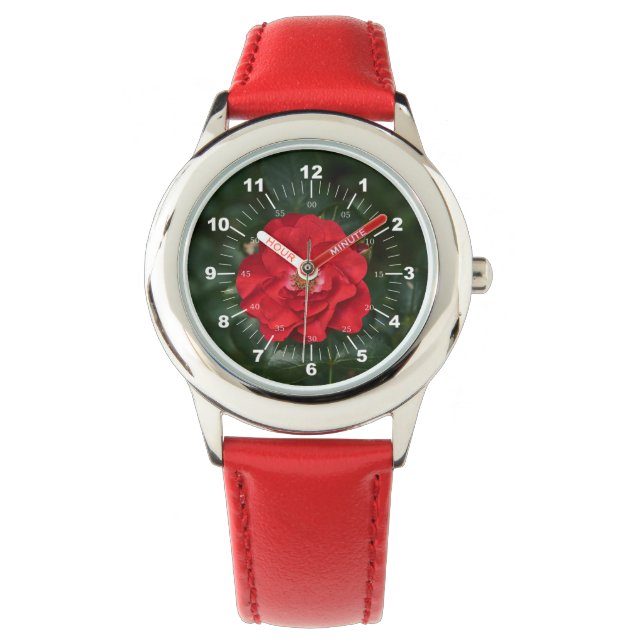 Rote Rose P 6568 Armbanduhr (Vorderseite)