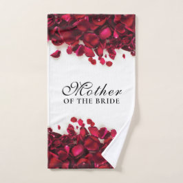 Rote Rose Petals Hochzeit Mutter der Braut Handtuch