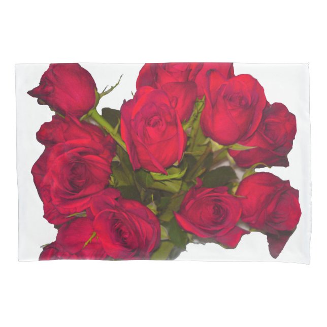 Rote Rose Pillow Case Kissenbezug (Vorderseite)