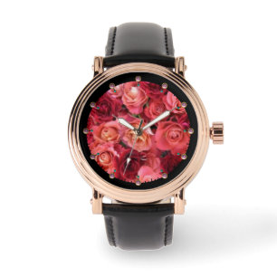 Rote Rose PINK Armbanduhr
