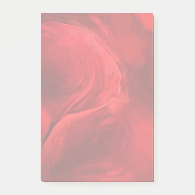 Rote Rose Post-it Klebezettel (Vorderseite)