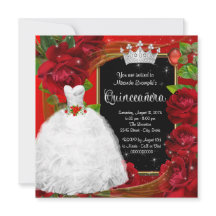Rote Rose Princess Quinceanera