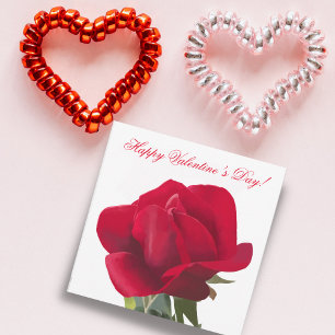 Rote Rose - Red rose  Feiertagskarte