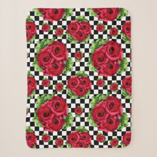 Rote Rose Rockabilly Karo Sherpadecke