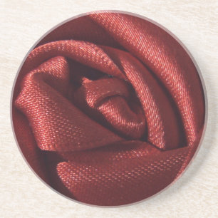 Rote Rose Romantik Sandstein Untersetzer