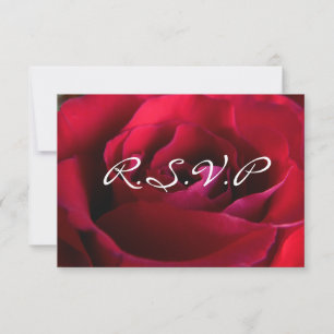 Rote Rose RSVP Personalisierte Rosenkarten Einladung