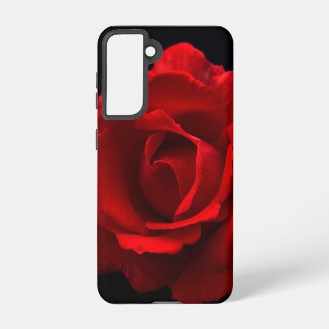 Rote Rose Samsung Galaxy Hülle (Rückseite)