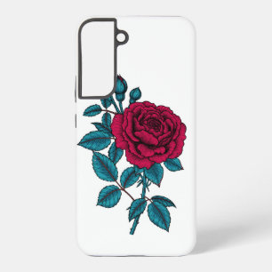 Rote Rose Samsung Galaxy Hülle