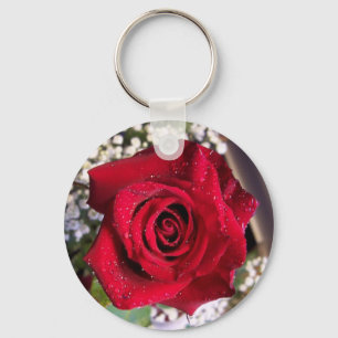rote Rose Schlüsselanhänger