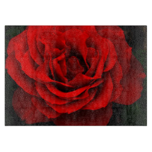 Rote Rose Schneidebrett