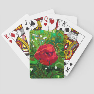ROTE ROSE SPIELKARTEN