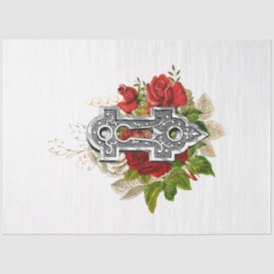 Rote Rose Steampunk Serie Design 16 Seidenpapier
