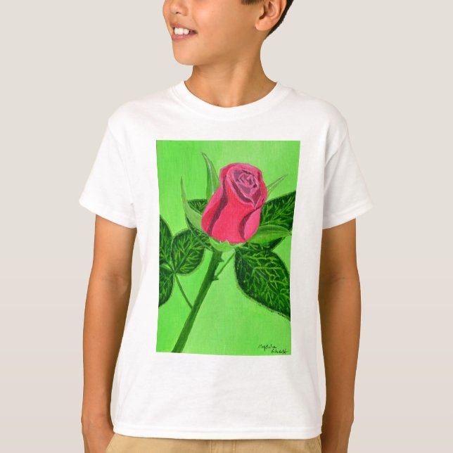 Rote Rose T - Shirt (Vorderseite)
