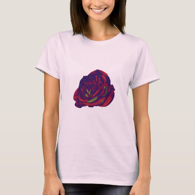 Rote Rose T - Shirt (Vorderseite)