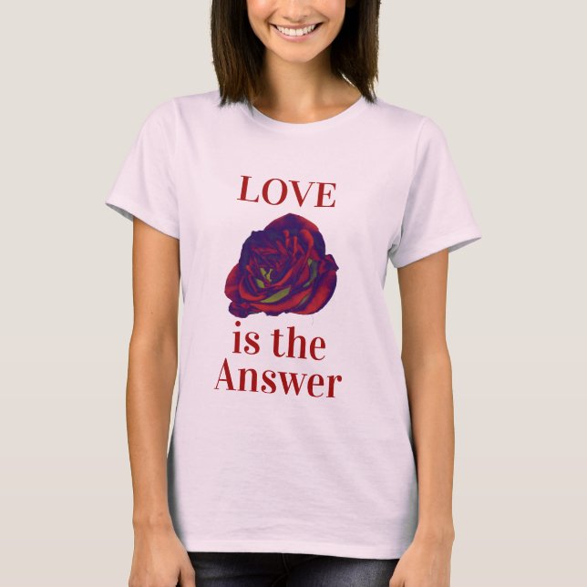 Rote Rose T - Shirt (Vorderseite)