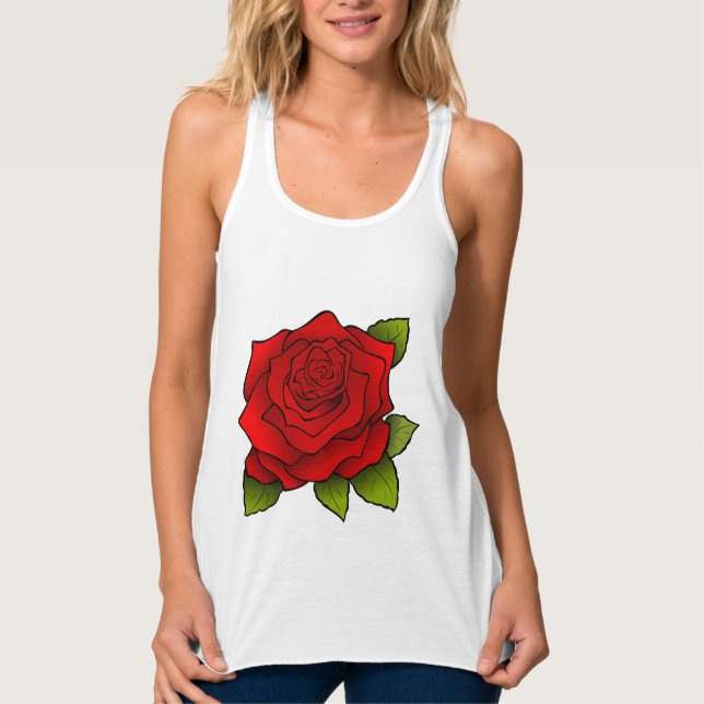 ROTE ROSE T - Shirt (Vorderseite)