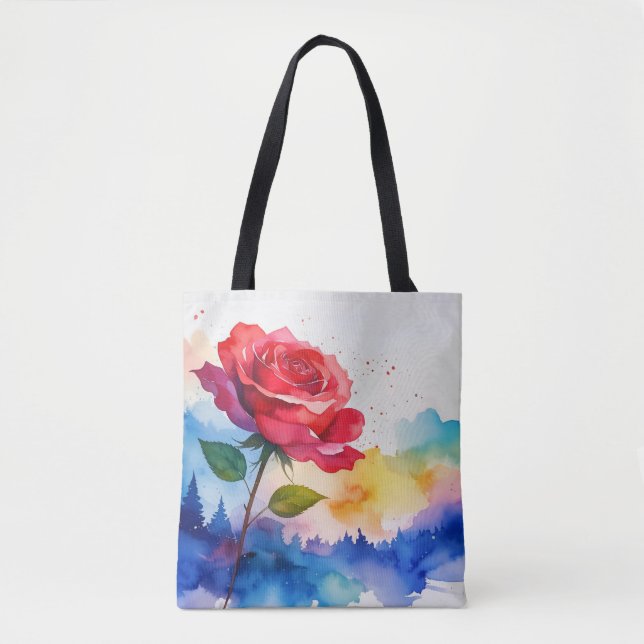 ROTE ROSE TASCHE (Vorderseite)