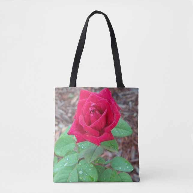 Rote Rose Tasche (Vorderseite)