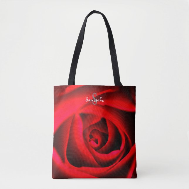 Rote Rose-Tasche Tasche (Vorderseite)