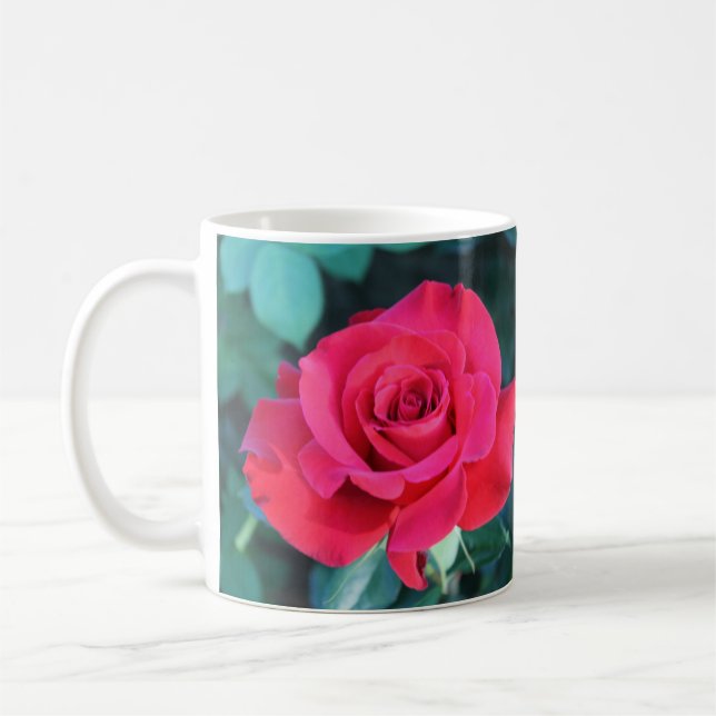 Rote Rose Tasse (Links)