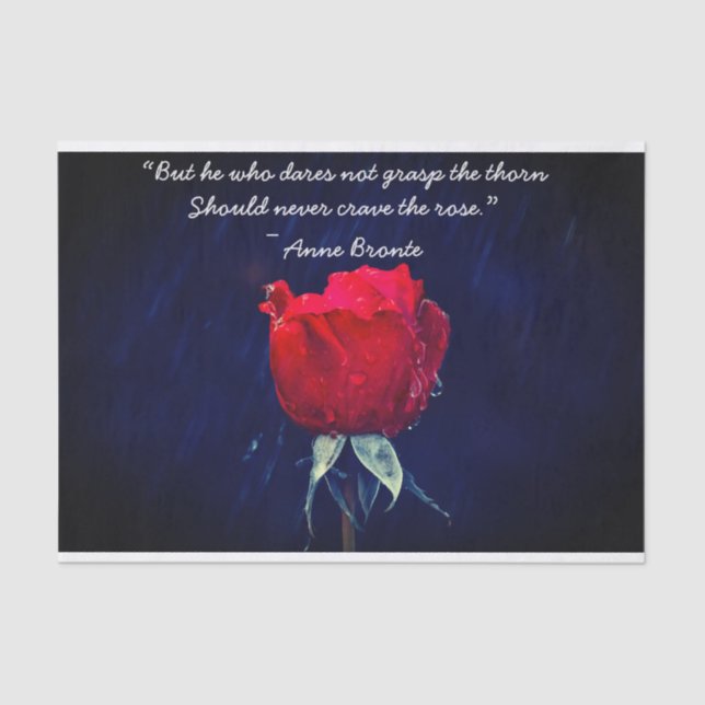 Rote Rose Tissue Paper Seidenpapier (Vorderseite)