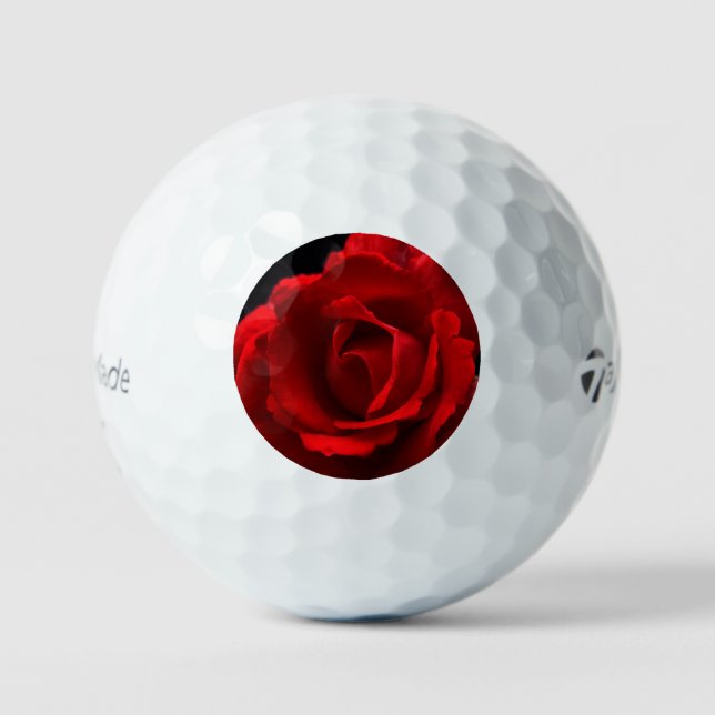 Rote Rose tmtp5 gbcnm Golfball (Vorderseite)