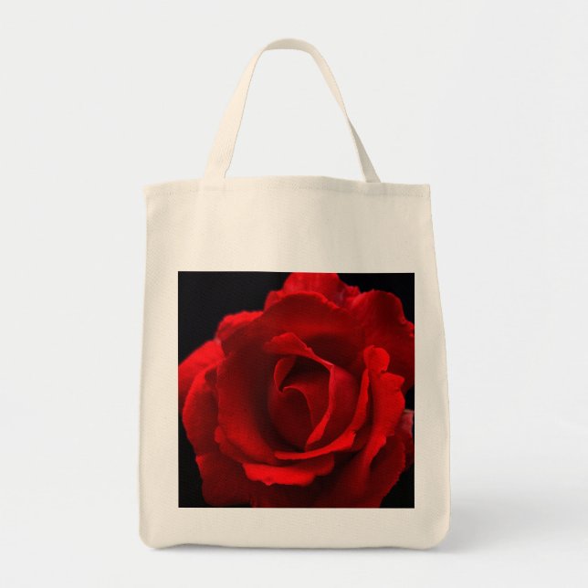 Rote Rose Tragetasche (Vorne)
