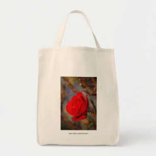 Rote Rose Tragetasche