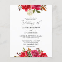 Rote Rose und Weiße Blüte 3 Hochzeiten