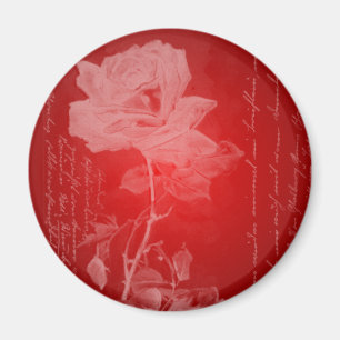 Rote Rose Valentine Magnet