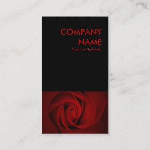 rote Rose Visitenkarte